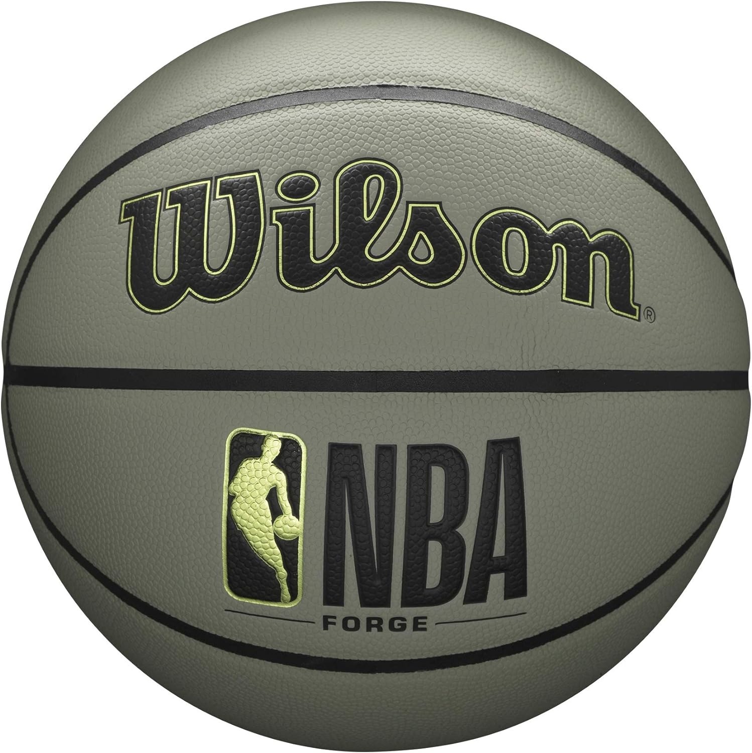 Wilson NBA Forge Series Indoor/Outdoor Basketball - Forge, Khaki - Exceptional Quality and Style for Serious Players