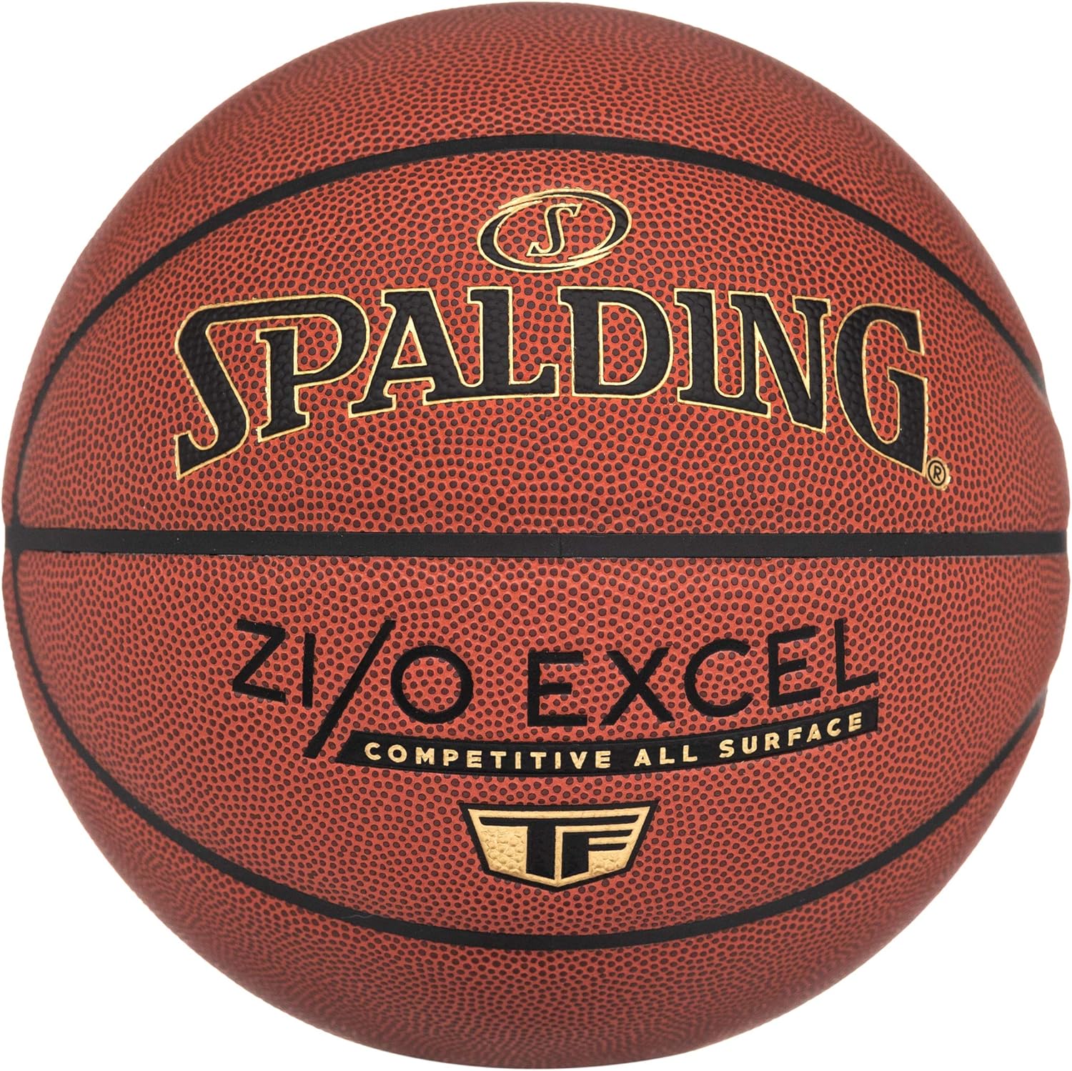 Durable Spalding TF Series Indoor/Outdoor Basketballs with Superior Composite Leather for Optimal Handling and Durability