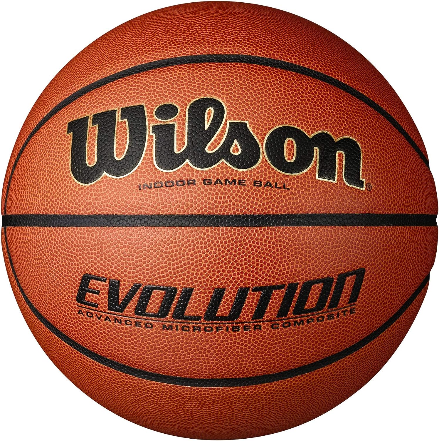WILSON Evolution Indoor Game Basketballs - Designed for Intense Indoor Play with Superior Grip and Control
