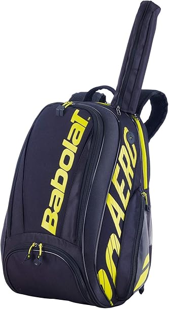 raquetas de tenis Babolat Pure Aero, fotografía descriptiva para identificar la marca, el modelo, los materiales y las características principales dentro de la categoría raquetas de tenis y facilitar la búsqueda visual del producto en Amazon