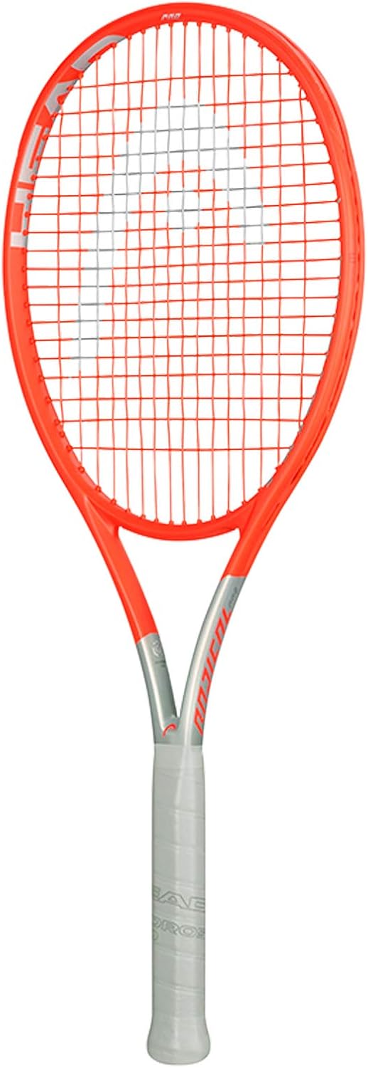 raquetas de tenis Head Graphene 360 Radical Pro, fotografía descriptiva para identificar la marca, el modelo, los materiales y las características principales dentro de la categoría raquetas de tenis y facilitar la búsqueda visual del producto en Amazon