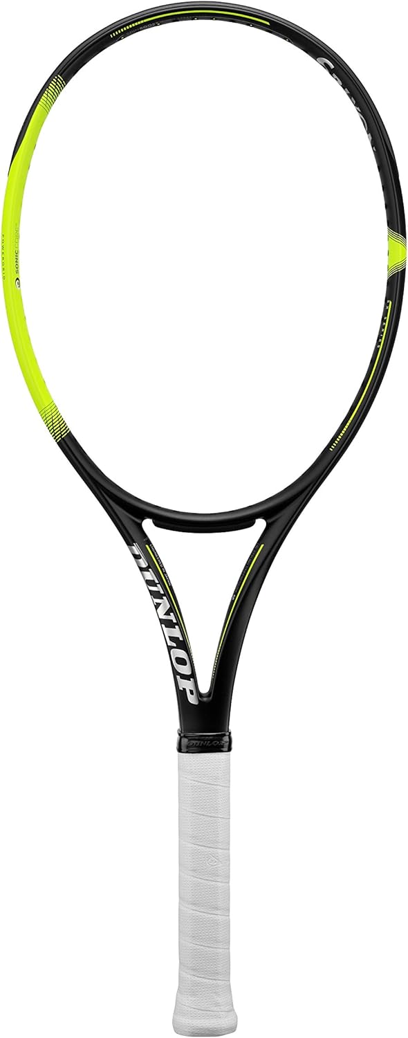 raquetas de tenis Dunlop SX 300, fotografía descriptiva para identificar la marca, el modelo, los materiales y las características principales dentro de la categoría raquetas de tenis y facilitar la búsqueda visual del producto en Amazon